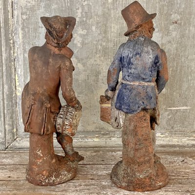 Zwei Figuren aus Terrakotta Anfang XIX