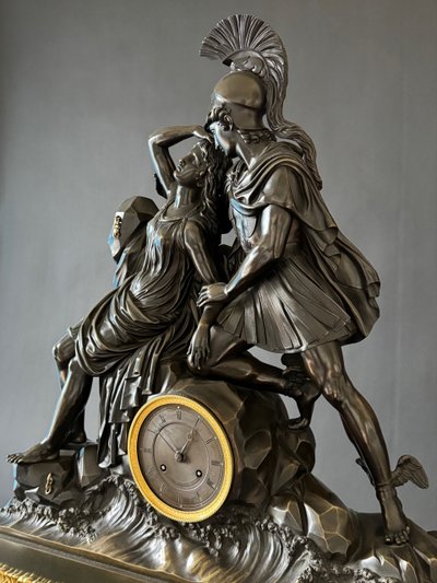 THOMIRE, Percée délivrant Andromède, monumental Empire period clock. 85 cm