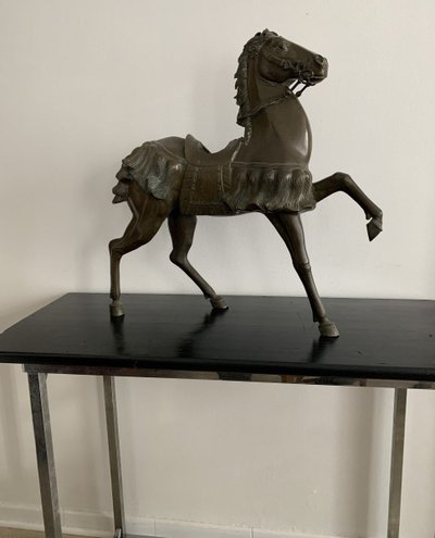 Large Bronze Horse 18th China Forming Perfume Burner