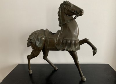 Large Bronze Horse 18th China Forming Perfume Burner