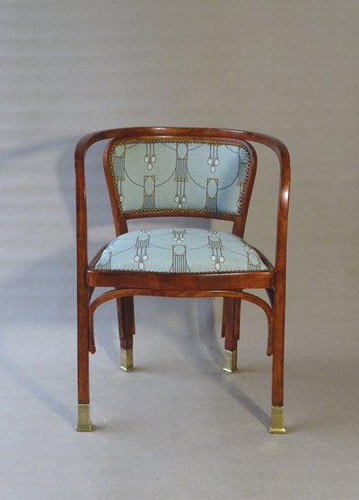 Fauteuil KOHN N°715 par Gustave Siegel, Ca 1905 , tapisserie Backhausen au choix - No Thonet