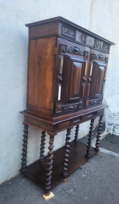 Grand Cabinet Avec Théâtre Sur Piètement, Holland, 19th century