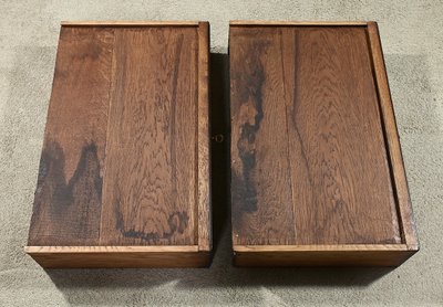 Rosewood veneered chest of drawers, Art Nouveau - 1920