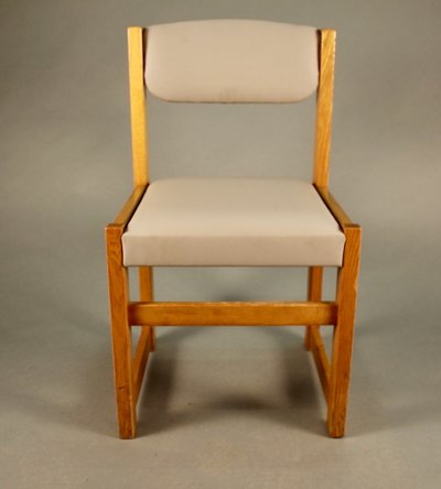 Suite Of 8 Brutalist XXth Century Dining Chairs