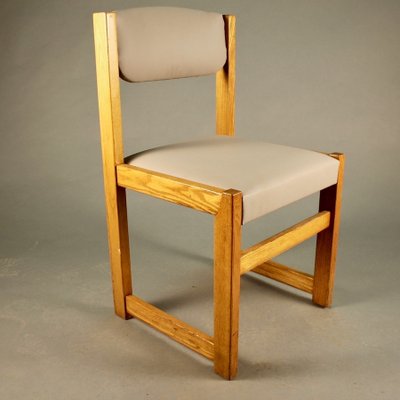 Suite Of 8 Brutalist XXth Century Dining Chairs