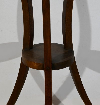 Small mahogany pedestal table, Louis XVI style - 1900