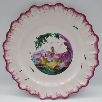 Moustiers plate, 18th century.