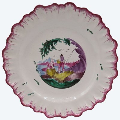 Moustiers plate, 18th century.