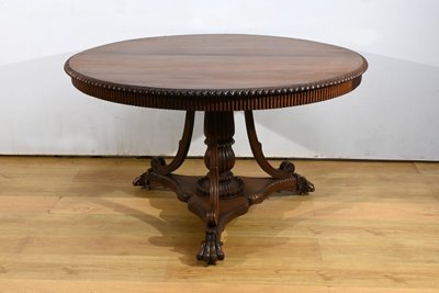 Rosewood Pedestal table, Napoleon III period - Mid-19th century