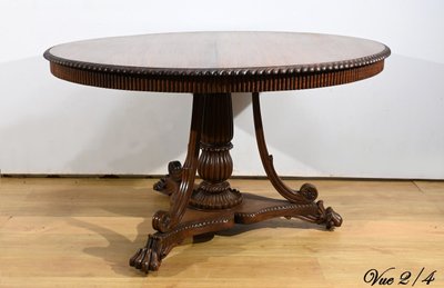 Rosewood Pedestal table, Napoleon III period - Mid-19th century