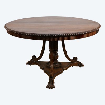 Rosewood Pedestal table, Napoleon III period - Mid-19th century