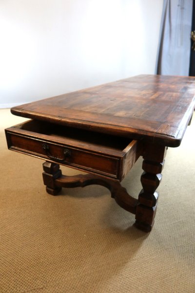 Large oak dining table