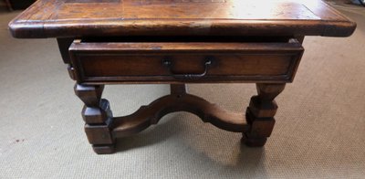 Large oak dining table