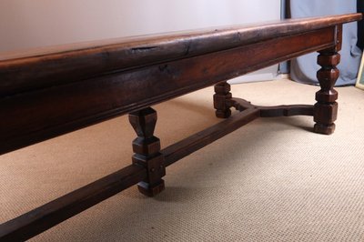 Large oak dining table