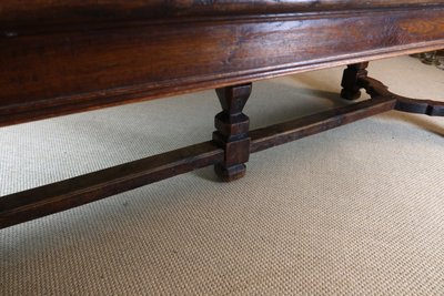 Large oak dining table