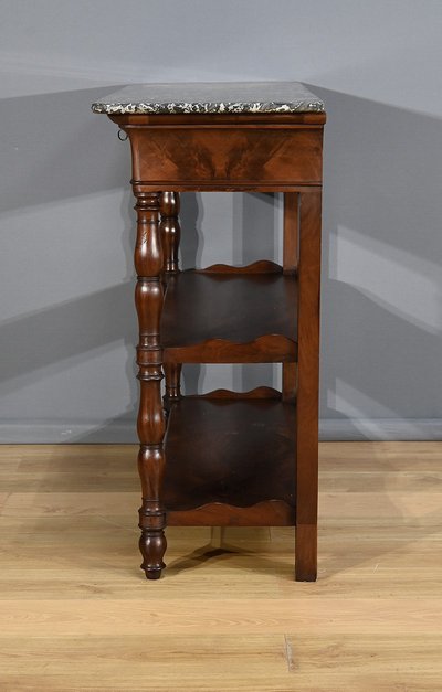 Large Property Console in Mahogany Burr, Restoration period - Early 19th century