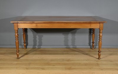 Louis-Philippe table in solid cherry wood - Late 19th century