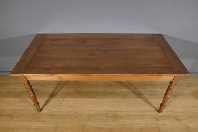 Louis-Philippe table in solid cherry wood - Late 19th century