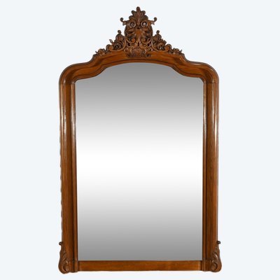 Oak mirror, Louis XV style - Late 19th century