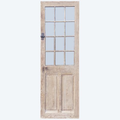 Antique Blond Oak Door Height 240 to 230 Cm Width 77 to 72 Cm