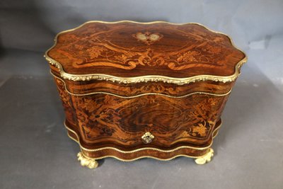 Napoleon III marquetry liqueur cellar