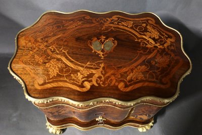 Napoleon III marquetry liqueur cellar