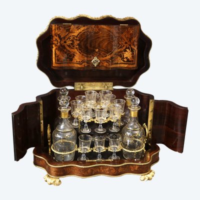 Napoleon III marquetry liqueur cellar