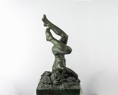 Male Nude - Bronze Sculpture - Icarus