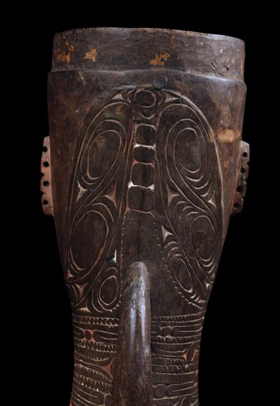 Hand drum, Traditional instrument, Oceanic art, Tribal art, Papua New Guinea, Kundu