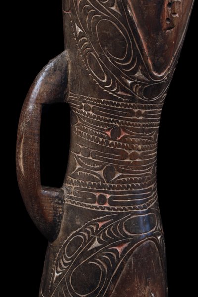 Hand drum, Traditional instrument, Oceanic art, Tribal art, Papua New Guinea, Kundu