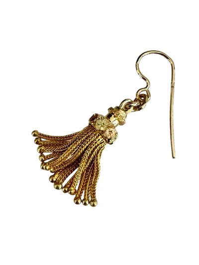 Paire De Boucles d'Oreilles Pompons Napoléon III