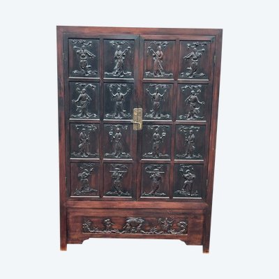 Cabinet - Chinese Ironwood Cabinet - China 19th Century