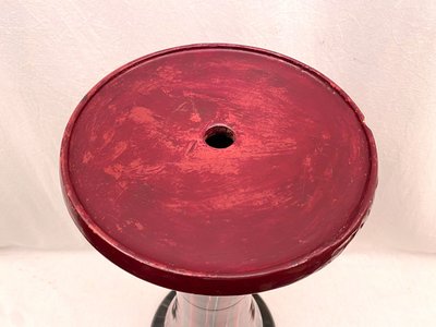 Jérôme Massier & Pierre Perret. Glazed ceramic stool. Vallauris early 20th century