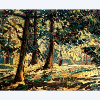 Mieczysław LURCZYŃSKI (1907-1992) un sous-bois forestier