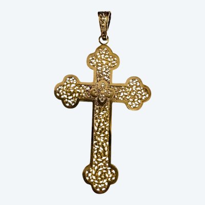 Large Rose Gold Cross Napoleon III