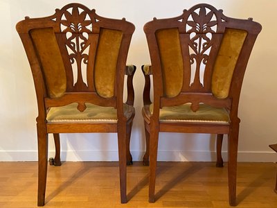 Pair of Art Nouveau Armchairs