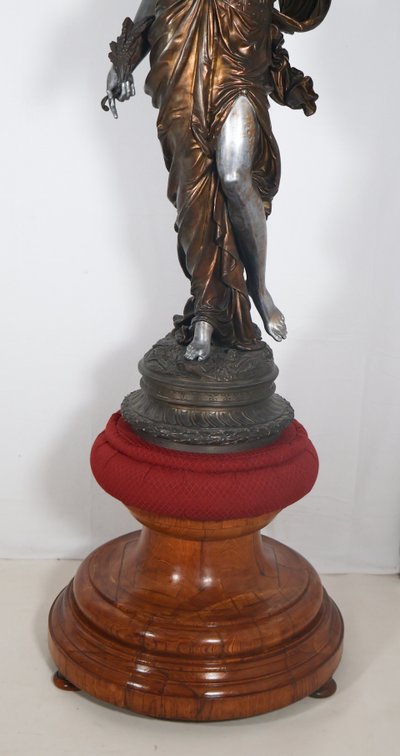 Large cast iron torchiere from the late 19th century