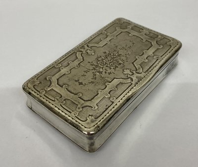 19th century solid silver box