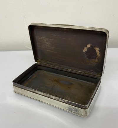 19th century solid silver box