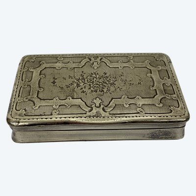 19th century solid silver box