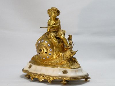 Pendule à l'escargot d'époque Napoléon III