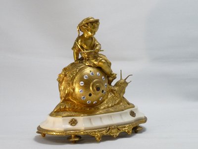 Pendule à l'escargot d'époque Napoléon III