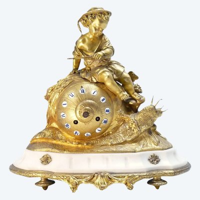 Pendule à l'escargot d'époque Napoléon III