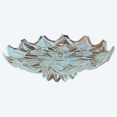 Large Glass Dish, Art Deco Decor