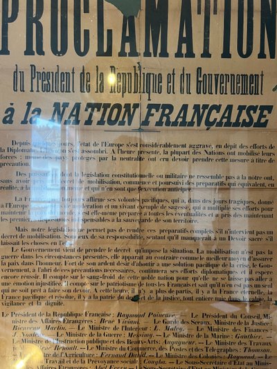 Proclamation of the President of the Republic, 1914