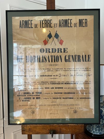 General Mobilization Order, August 1914