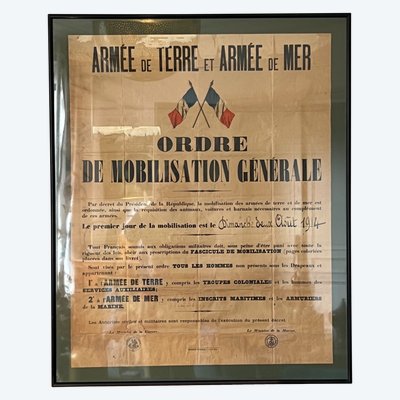 General Mobilization Order, August 1914