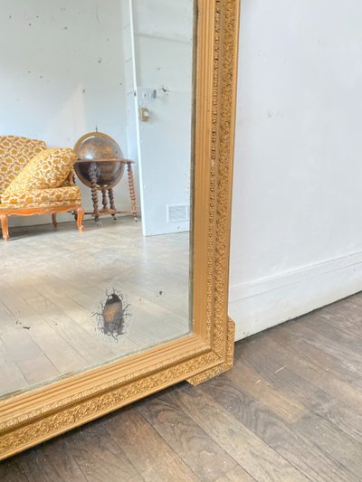 Large Gilded Mirror from the Napoleon III Period - 70cm X 100cm