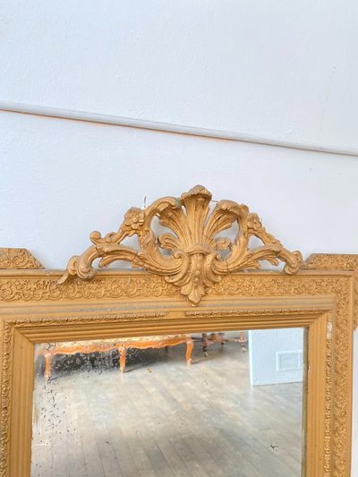 Large Gilded Mirror from the Napoleon III Period - 70cm X 100cm