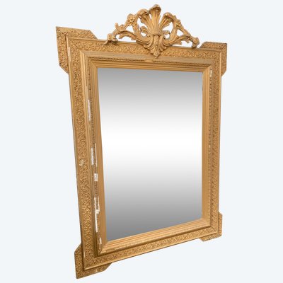 Large Gilded Mirror from the Napoleon III Period - 70cm X 100cm